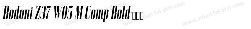 Bodoni Z37 W05 M Comp Bold字体转换